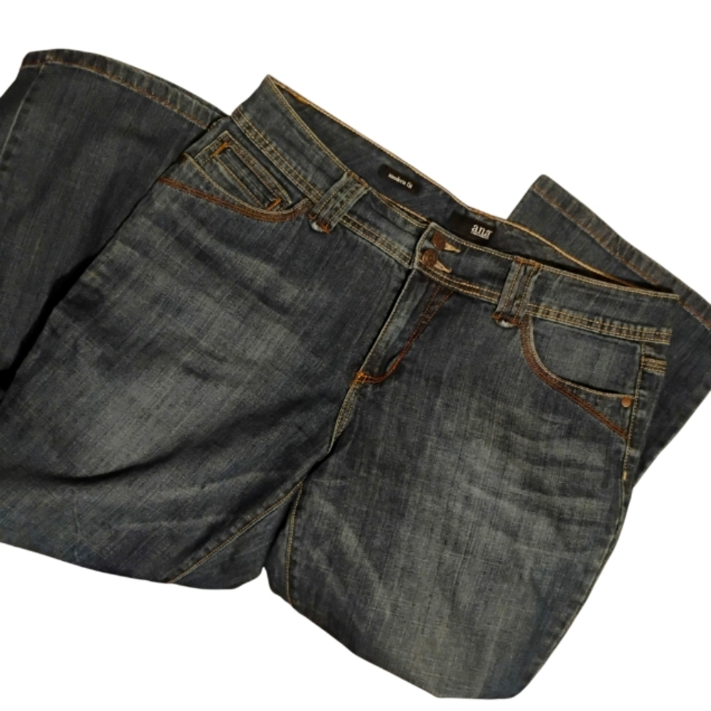 a.n.a Modern Fit med blue wash Jeans <womens>Size:14